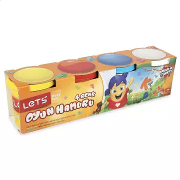 Lets Oyun Hamuru 4 Renk 440 gr - L8440