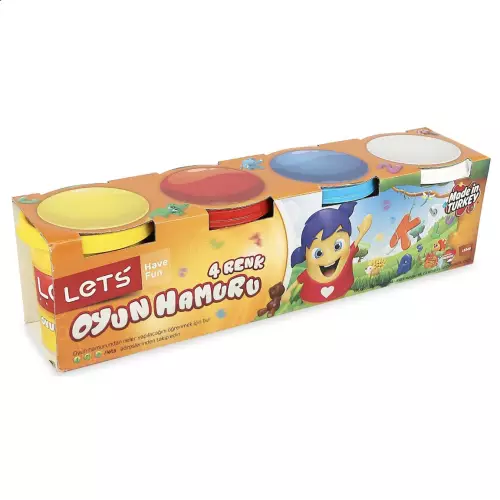 Lets Oyun Hamuru 4 Renk 440 gr - L8440