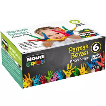 Nova Color Parmak Boya 6 Renk 25 ml - NC-138