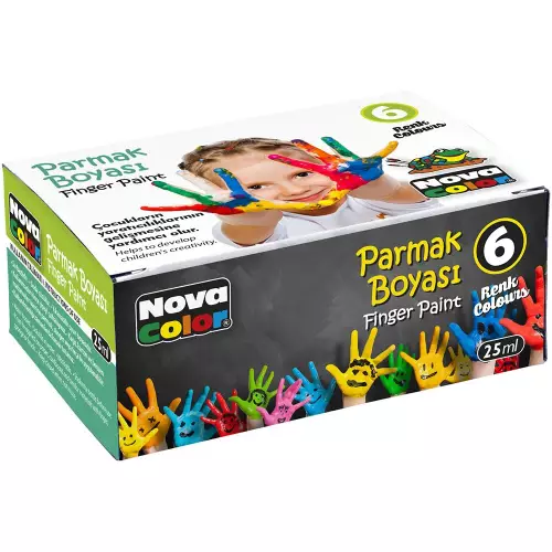 Nova Color Parmak Boya 6 Renk 25 ml - NC-138