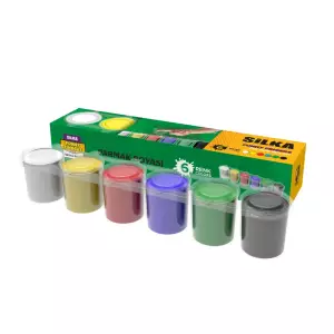 Silka Parmak Boya 25 ml - 6 Renk
