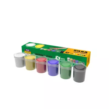 Silka Parmak Boya 25 ml - 6 Renk