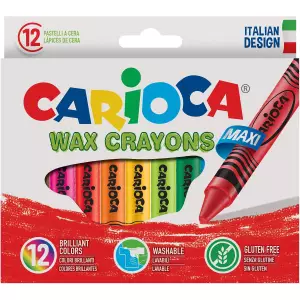 Carioca Wax Maxi Yıkanabilir Pastel Boya Kalemi 12'li (42369)