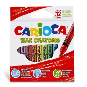 Carioca Wax Yıkanabilir Pastel Boya Kalemi 12'li (42365)
