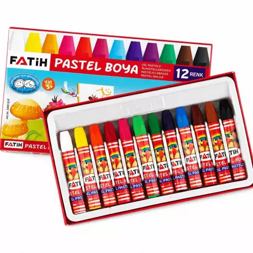 Fatih Pastel Boya 12 Renk King Size