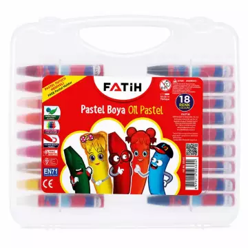 Fatih Pastel Boya 18 Renk Çantalı