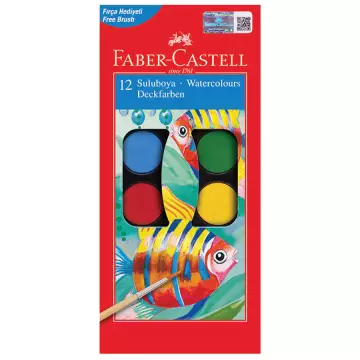 Faber Castell Redline Sulu Boya Büyük Boy 12 Renk
