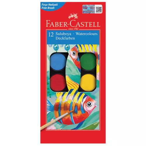Faber Castell Redline Sulu Boya Büyük Boy 12 Renk