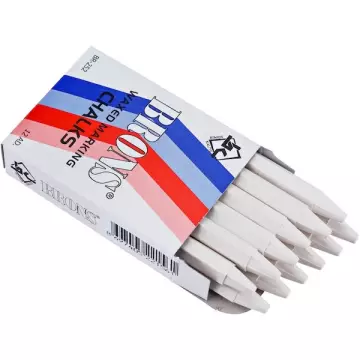 Brons Yağlı Marka Tebeşiri Beyaz 12'li Paket (BR-252)