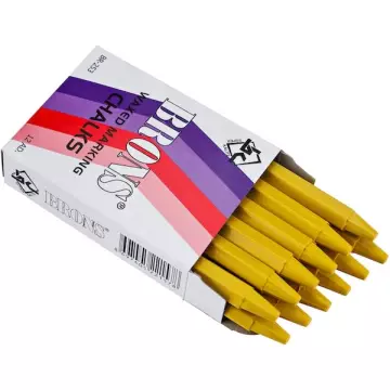 Brons Yağlı Marka Tebeşiri Sarı 12'li Paket (BR-253)