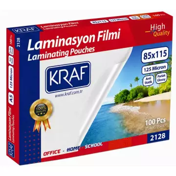 Kraf 2128 Laminasyon Filmi 125 Mikron 85x115 100’lü