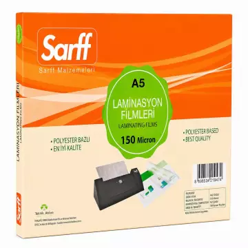 Sarff Laminasyon Filmi 150 Mikron A5 100’lü