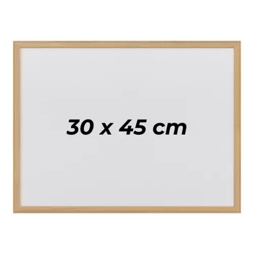 OfisMaster Duvara Monte Ahşap Çerçeve Yazı Tahtası 30 cm x 45 cm