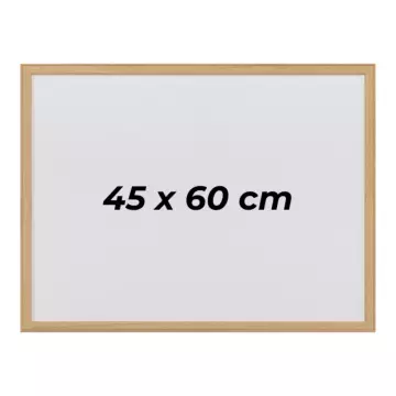 OfisMaster Duvara Monte Ahşap Çerçeve Yazı Tahtası 45 cm x 60 cm