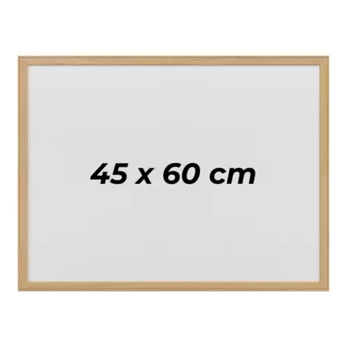 OfisMaster Duvara Monte Ahşap Çerçeve Yazı Tahtası 45 cm x 60 cm