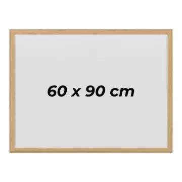 OfisMaster Duvara Monte Ahşap Çerçeve Yazı Tahtası 60 cm x 90 cm
