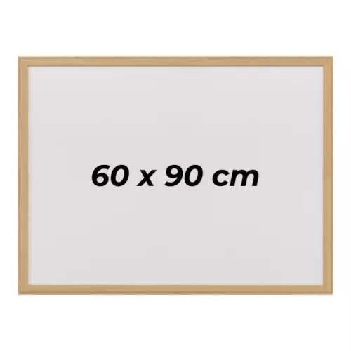 OfisMaster Duvara Monte Ahşap Çerçeve Yazı Tahtası 60 cm x 90 cm