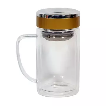 Cam Kupa Matara Süzgeçli 350 ml