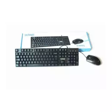 TechnoPc Kablolu Klavye Mouse Set