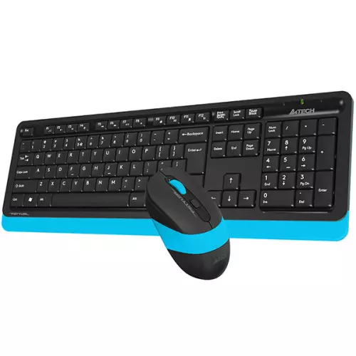 A4 Tech FG1010 Q Kablosuz Klavye ve Mouse Seti Mavi