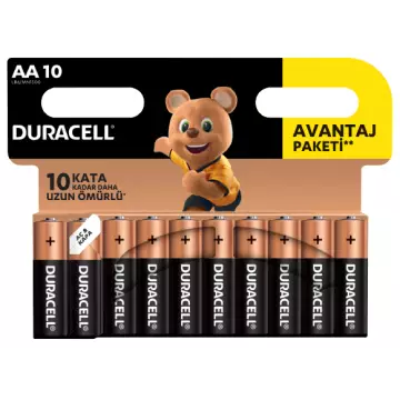 Duracell AA Kalem Pil 10'lu Paket