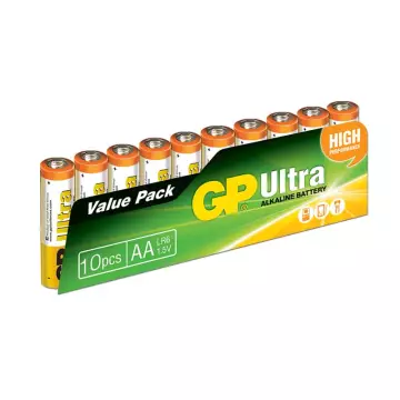 GP GP15AU Ultra Alkalin AA Boy Kalem Pil 10'lu Paket