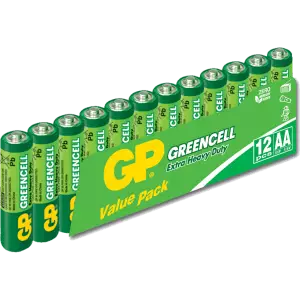 GP Greencell GP15G AA Çinko Karbon Kalem Pil 12'li Paket