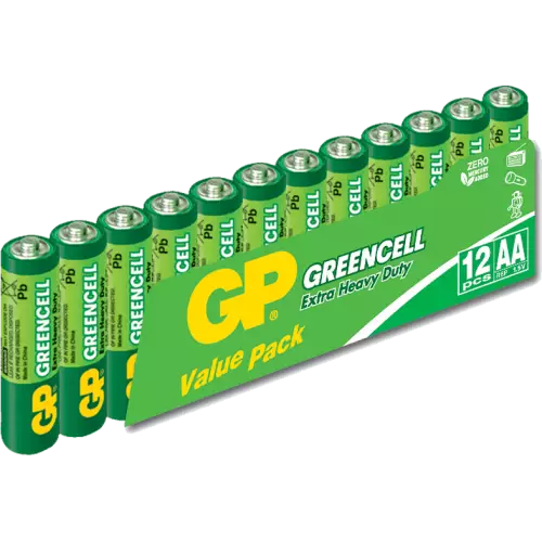 GP Greencell GP15G AA Çinko Karbon Kalem Pil 12'li Paket