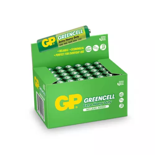 GP Greencell GP24G AAA Çinko Karbon İnce Kalem Pil 40'lı Paket