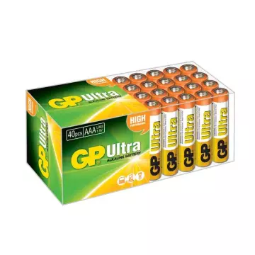 GP GP24AU Ultra Alkalin AAA Boy İnce Kalem Pil 40'lı Paket