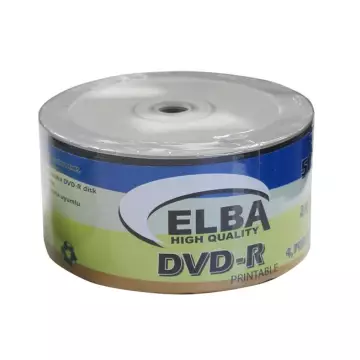 Elba DVD-R 16X 4,7 GB 120 min Shrink 50'li Paket