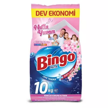 Bingo Matik Toz Çamaşır Deterjanı Beyaz & Renkli 10 kg