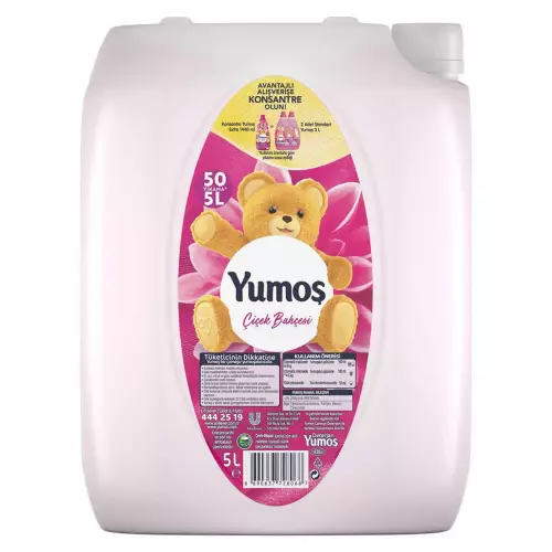 Yumoş Çamaşır Yumuşatıcısı Çiçek Bahçesi 5 Litre