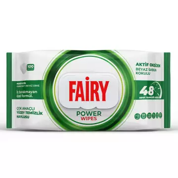 Fairy Power Wipes Yüzey Temizlik Havlusu 100 Yaprak