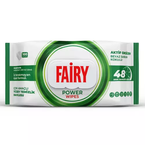 Fairy Power Wipes Yüzey Temizlik Havlusu 100 Yaprak