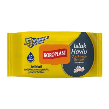 Koroplast Çok Amaçlı Ferah Kokulu Islak Temizlik Havlusu 100 Yaprak
