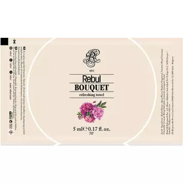 Rebul Kolonyalı Islak Mendil Bouquet - 50 Adet