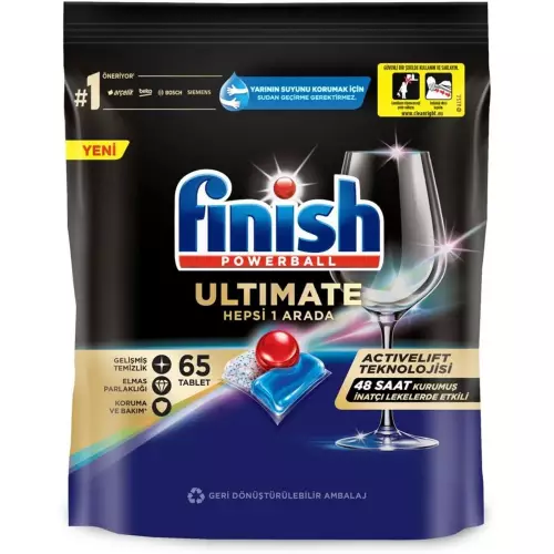 Finish Quantum Ultimate Bulaşık Makinesi Tableti 65'li