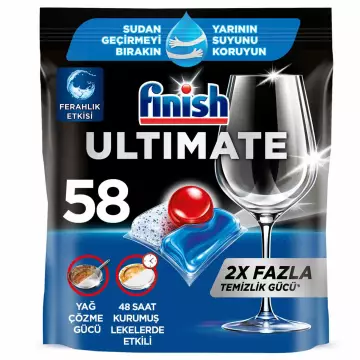 Finish Ultimate Hepsi Bir Arada Bulaşık Makinesi Deterjanı Tableti x 58 Adet