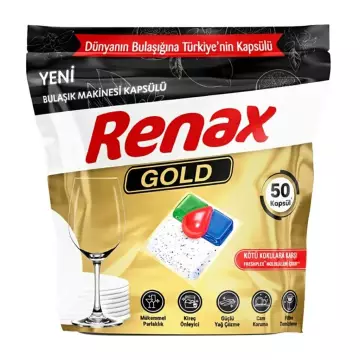 Renax Gold Bulaşık Makinesi Tableti - 50 Adet