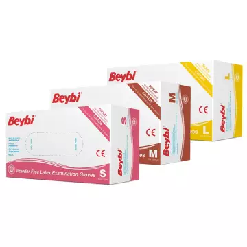 Beybi Pudrasız Latex Beyaz Eldiven 100'lü Paket