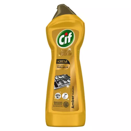 Cif Krem Yüzey Temizleyici Altın Işıltısı Amber Kokulu 750 ml