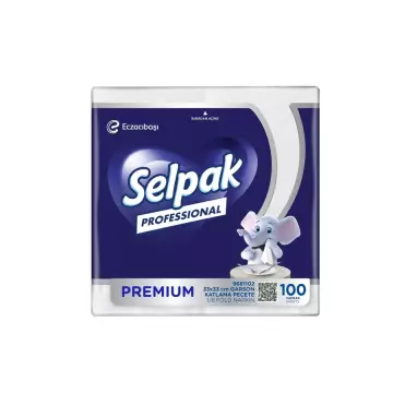 Selpak Professional Premium Garson Katlama Peçete 33x33 cm 100'lü