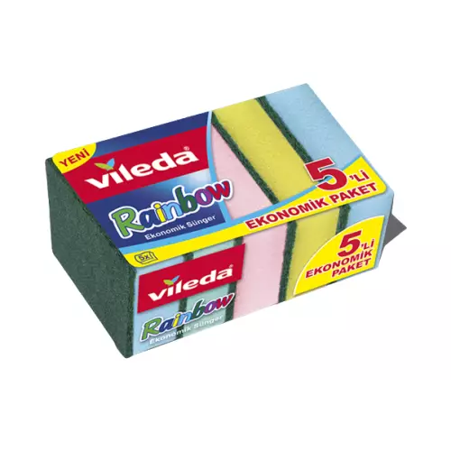 Vileda Rainbow Sünger 5'li Paket