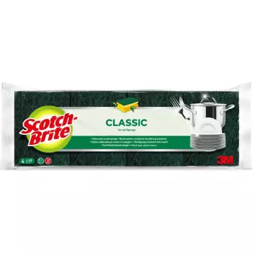 Scotch Brite Tırnak Koruyuculu Klasik Bulaşık Süngeri 4'lü