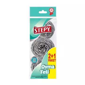 Stepy Bulaşık Ovma Teli 3'lü Paket