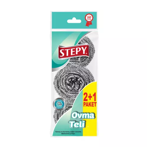 Stepy Bulaşık Ovma Teli 3'lü Paket