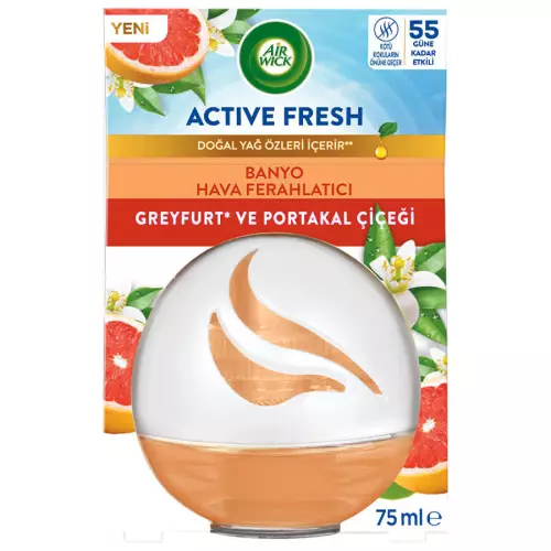 Airwick Decosphere Oda Kokusu Active Fresh Greyfurt ve Portakal Çiçeği 75 ml