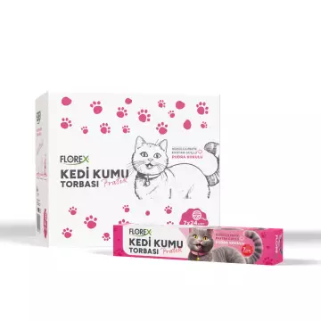 Florex Kedi Kumu Torbası Pudra Kokulu - 7'li Paket