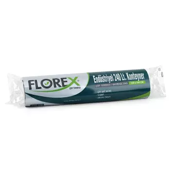 Florex Çöp Torbası Endüstriyel Konteyner 240 lt 120x150 500 gr 60 Micron